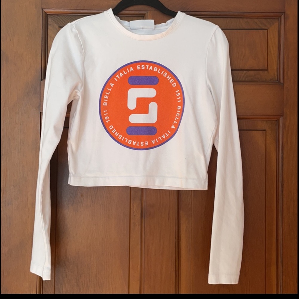 Vintage Fila cropped long-sleeve tee